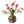 aas celestial met dieren en bloemenprint met basis petrol en diverse kleuren geel groen en roze opgemaakt met boeket in rood met papaver - WInQ