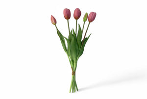Staande boeket realtouch kunsttulpen mauve - WinQ