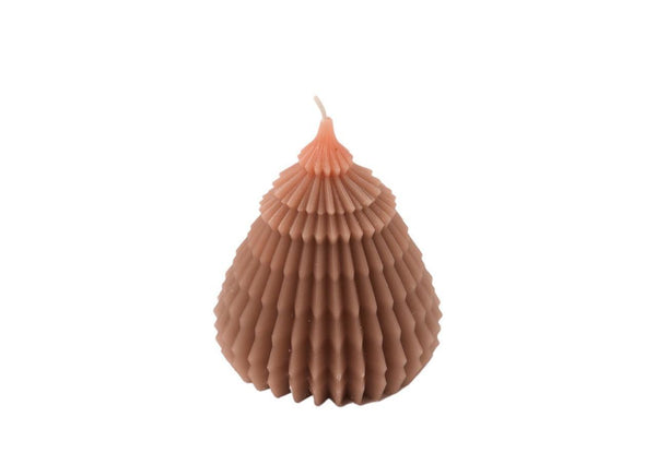 product foto kerstboom kaars mauve stone 14cm hoog