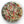 Royale schaal van metaal met een diameter van 40cm met groene basis en vrolijke bloemprint in rood en roze tinten - WinQ