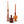 complete set van 3 glaskandelarebn in maroon tinten - WinQ