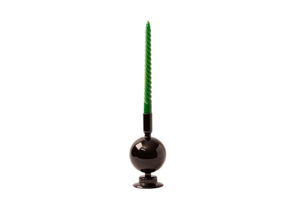 Set Glaskandelaren 4 stuks Groen/ Zwart - WinQ!