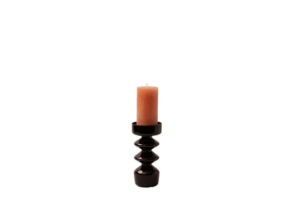 Set Glaskandelaar 3 stuks Groen/ zwart - WinQ!