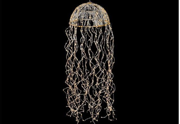kerst kroonluchter ledlamp 30cm en lengte 125cm