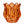 Waxinelichthouder glas oranje 7x7 cm met decoratief reliëf - WinQ
