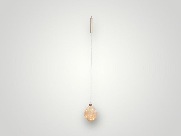 Kerstverlichting Glass Ball Organic d:12cm Champagne-incl. Led-verlichting - WinQ!