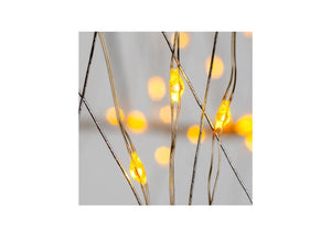 detail van de kerstlamp met een aantal leds uitvergroot