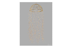 de kerst kroonluchter lamp van 160cm en diameter 45cm