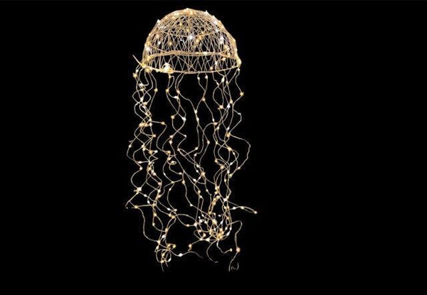 kerst kroonluchter ledlamp 30cm en lengte 125cm en de 288 ledlampjes