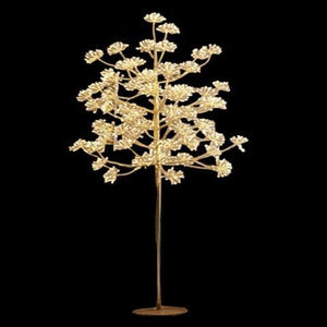 Kerstboom met led-lampjes (1568stuks) 180cm hoog en uitgevoerd in goud
