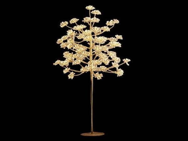 Kerstboom met led-lampjes (1568stuks) 180cm hoog en uitgevoerd in goud
